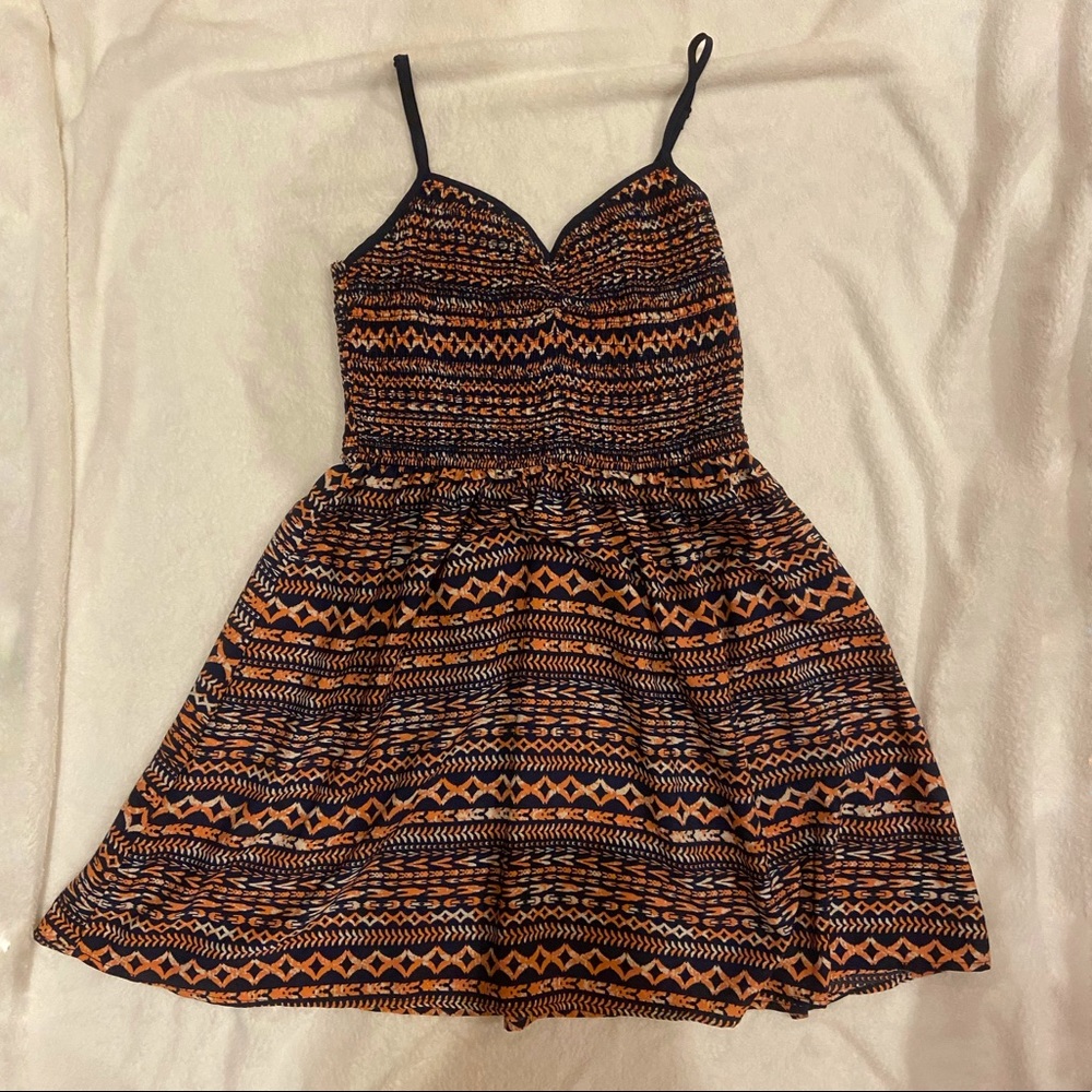 Sundress in blue and pink